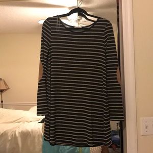 NWT Mon Ami striped dress, long sleeve